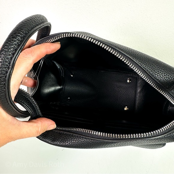 Anthropologie Faux Leather Utility Box Bag in Black NWT - Picture 6 of 11